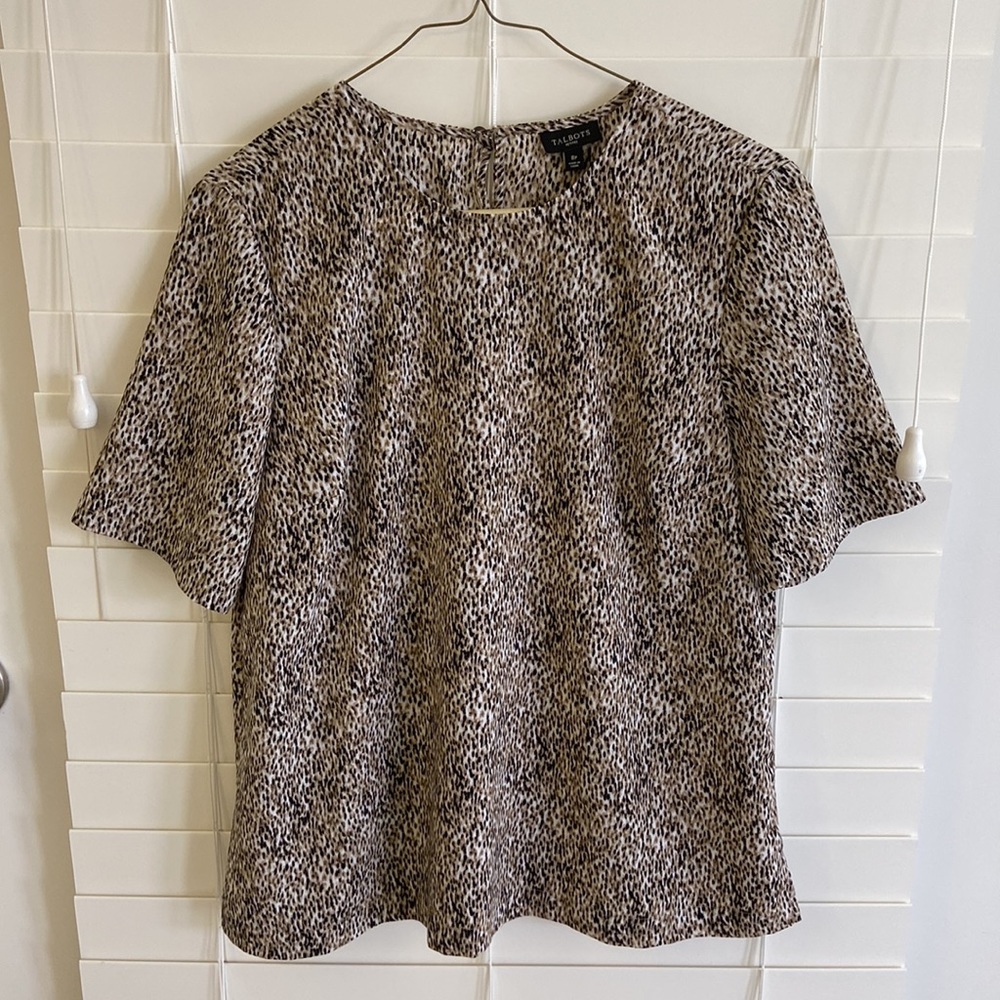 Talbots Animal Print Top